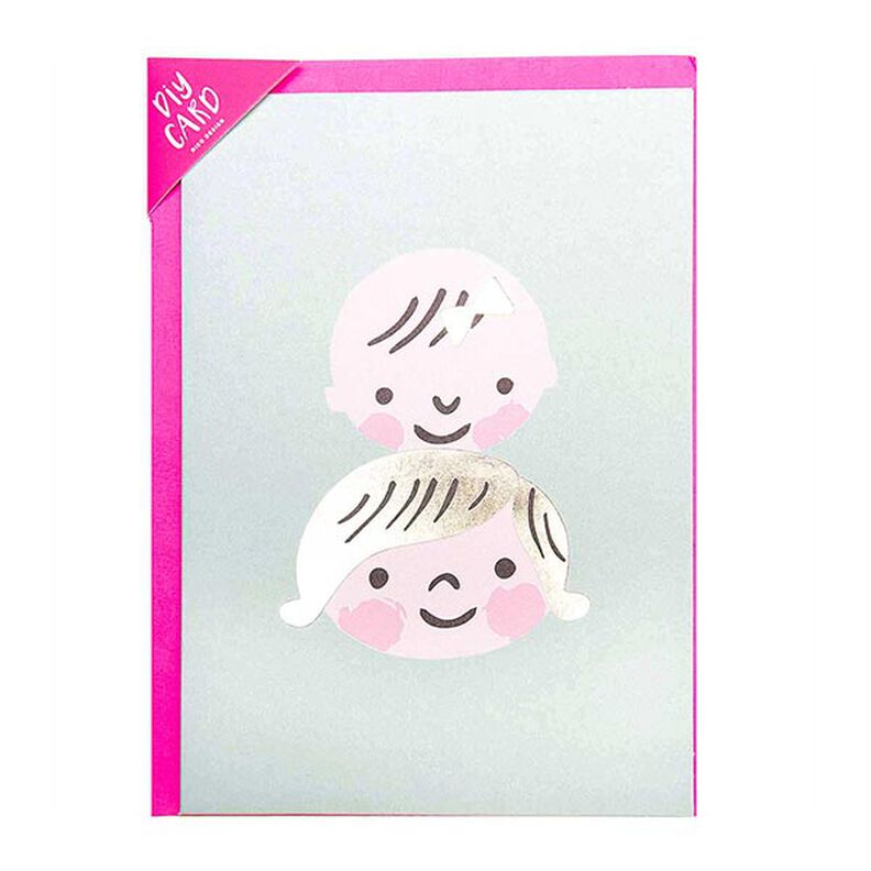 HELLO BABY CHILDREN’S FACES DIY CARD | RICO DESIGN,  image number 3