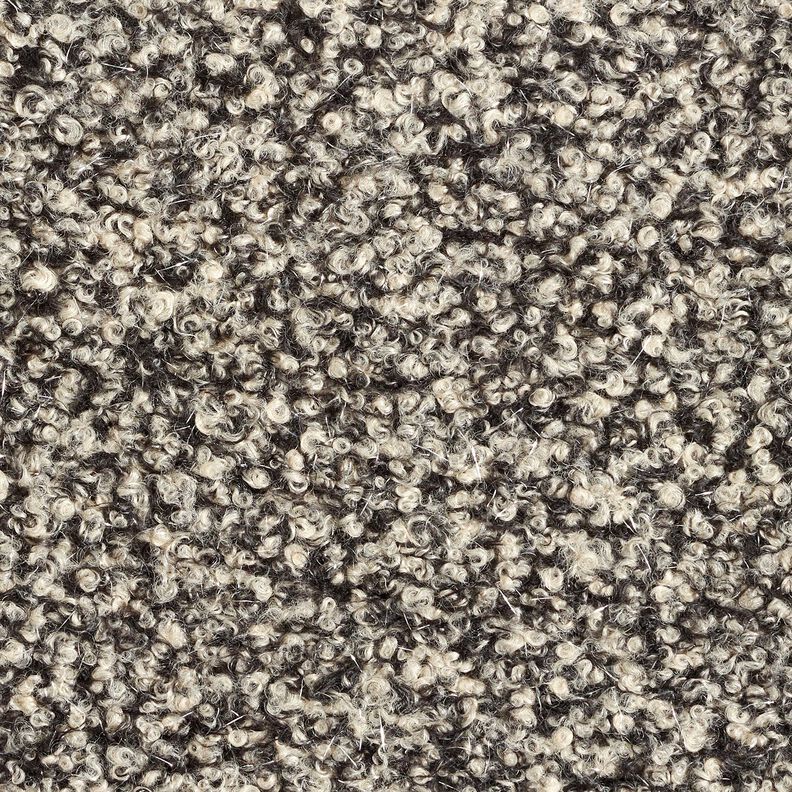 Knit Bouclé Glitter threads melange – cashew/black, image number 1