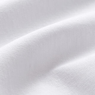 Linen Cotton Blend Plain – white | Remnant 100cm, 