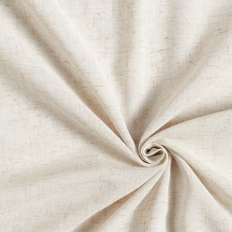 Curtain Fabric Linen Blend Plain – natural, image number 3