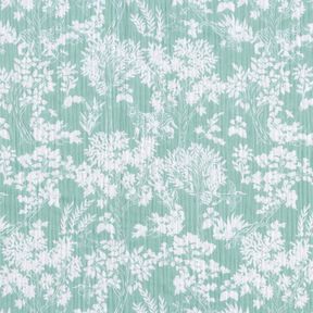 Double Gauze/Muslin Floral Pattern – eucalyptus/white, 