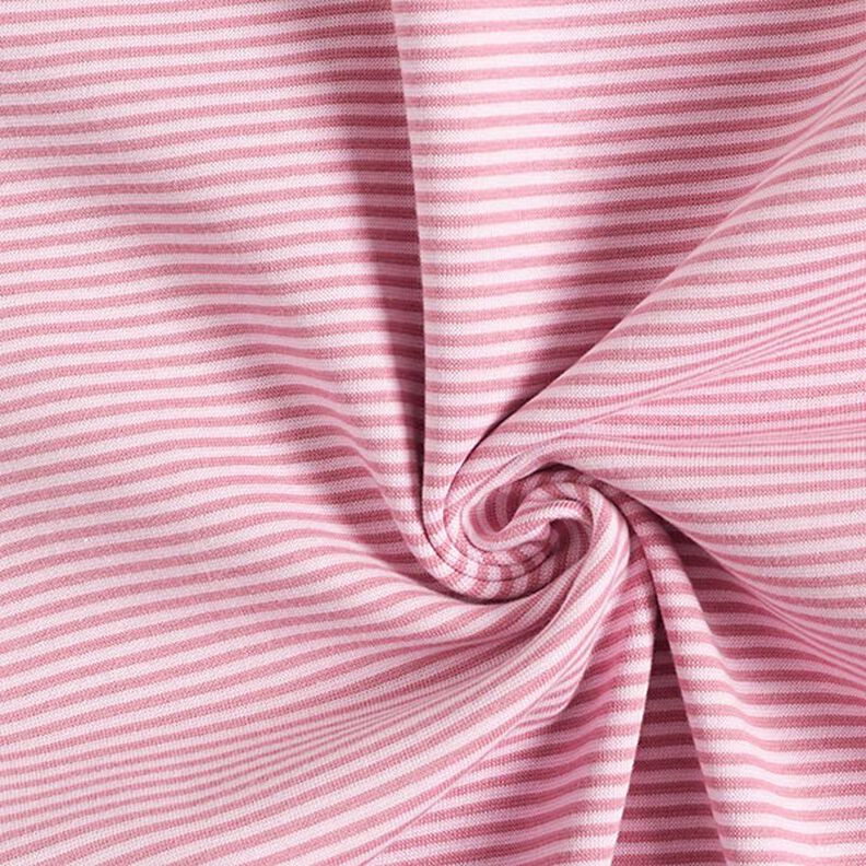 Tubular ribbing for cuffs narrow rings – dusky pink/pink,  image number 3