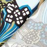 Viscose fabric flowers and leaves – black,  thumbnail number 4