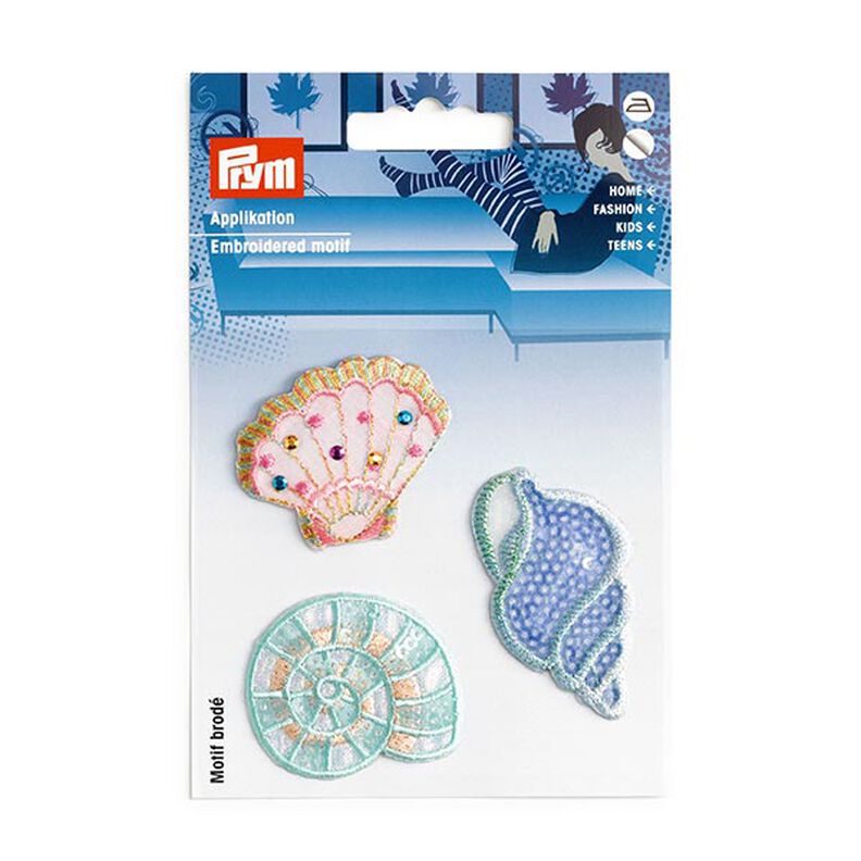 Appliqué Shells [ 3 pieces ] | Prym – blue/pink,  image number 2