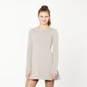 Light Cotton Sweatshirt Fabric Plain – natural,  thumbnail number 6