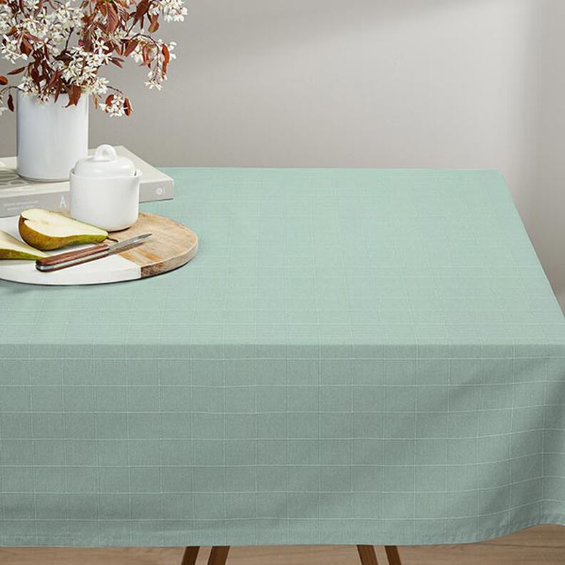 Decorative fabric, chequered grid, recycled – reed,  image number 7