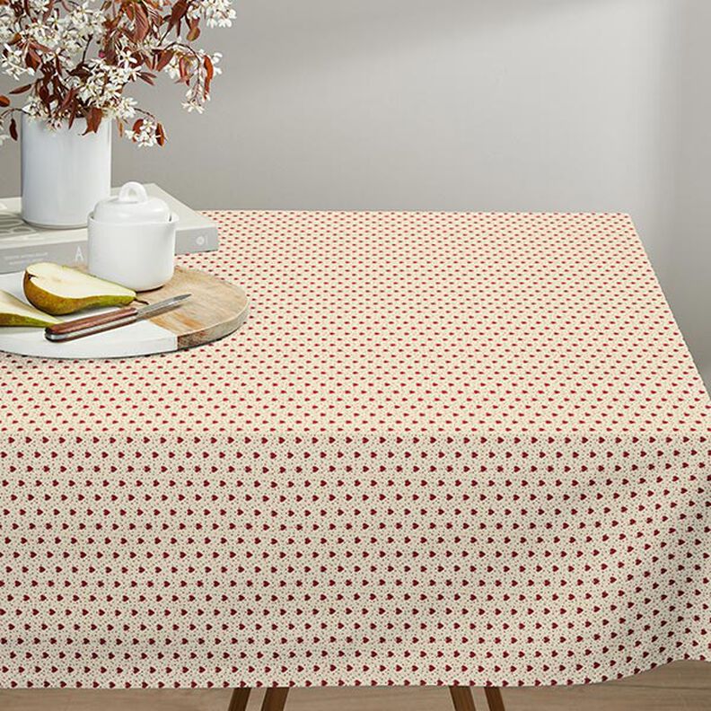 Coated Cotton Hearts – light beige/red,  image number 6