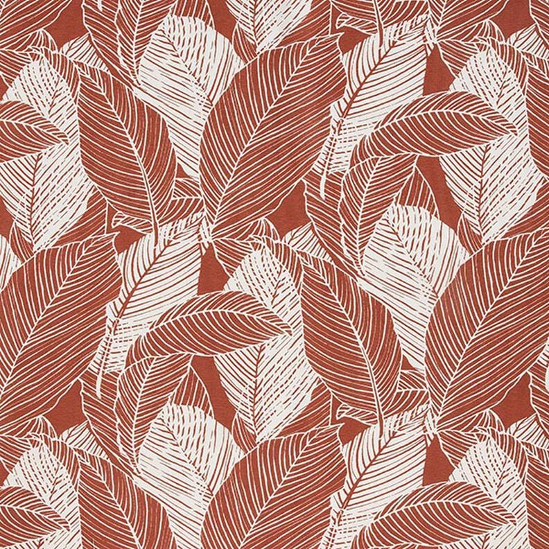 Decor Fabric Canvas large leaves – copper,  image number 1