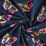 Cotton Jersey Butterflies | Glitzerpüppi – midnight blue/pink,  thumbnail number 3