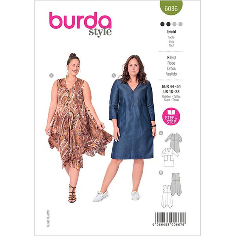 Dress, Burda 6036 | 44 – 54,  image number 1