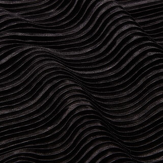 Pleated jersey – black, 