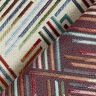 Decor Fabric Tapestry Fabric Zigzag Lines – light beige/blue,  thumbnail number 4