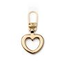Heart fashion zip [ 40 x 20 x 2 mm ] | Prym – gold metallic,  thumbnail number 3