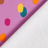 French Terry colourful splashes – pastel violet/orange,  thumbnail number 4