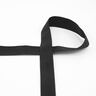 Elastic edging tape (folding elastic) matt [20 mm] – black,  thumbnail number 1