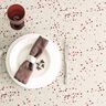 Decor Fabric Half Panama Festive Stars – beige/dark red,  thumbnail number 6