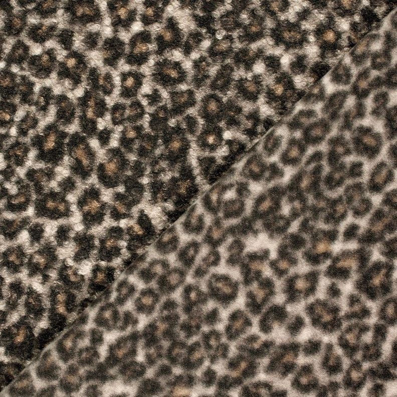 Knitted Bouclé Leopard – black/fawn, image number 4