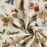 Decor Fabric Half Panama wintry sketches – natural/pine,  thumbnail number 3
