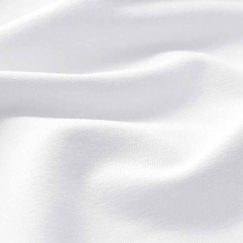 Light French Terry Plain – white,  image number 4