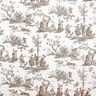 Decor Fabric Half Panama happy dancers 280 cm – taupe/white,  thumbnail number 1