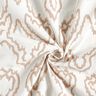 Cotton fabric serpentine lines – beige/dark beige,  thumbnail number 4