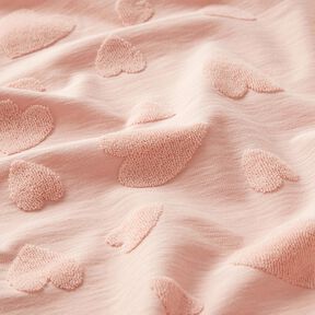 terry cloth jersey hearts – rosé, 