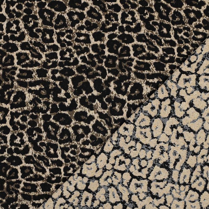 Jacquard Leopard pattern – natural/black, image number 4