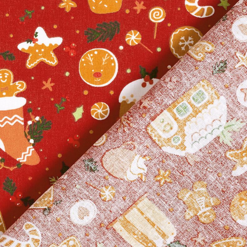 Cotton Poplin Lebkuchen – carmine/mustard,  image number 4