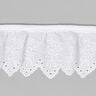 Ruched Broderie Anglaise, 57 mm – white,  thumbnail number 1