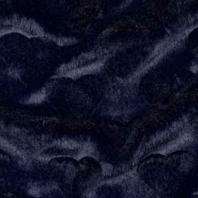 Faux Fur hearts | Poppy Fabrics – blue-black, 