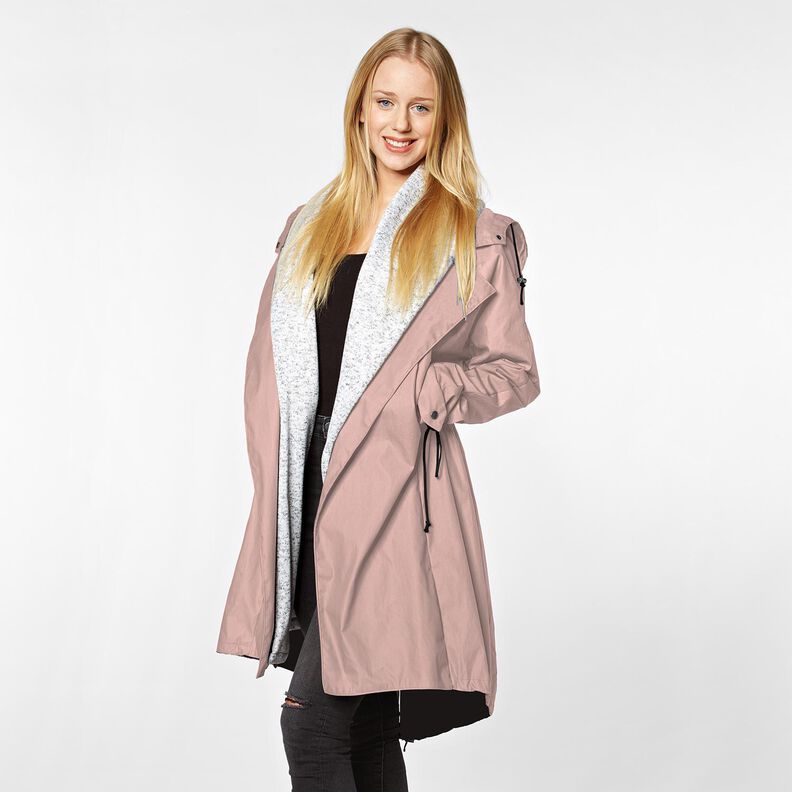 Plain raincoat fabric – light dusky pink,  image number 8