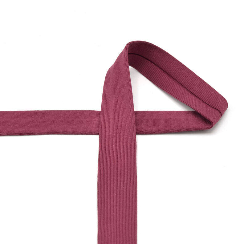Bias binding Cotton Jersey [20 mm] – burgundy,  image number 2