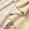 Stretch velour with Sherpa backing delicate flowers | Katia Fabrics – natural,  thumbnail number 2