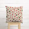 Decorative fabric half Panama cheerful Santa Clauses – natural,  thumbnail number 8