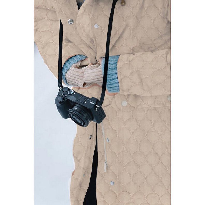 Quilted Fabric Circle Print | Poppy Fabrics – denim blue,  image number 5