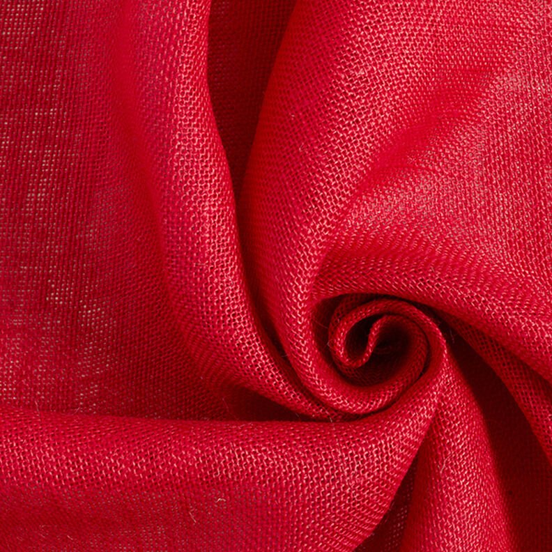 Decor Fabric Jute Plain 150 cm – red,  image number 1