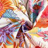 Decor Fabric Panama colourful flowers – cream/lavender,  thumbnail number 3