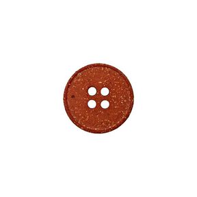 Recycled 4-Hole Hemp/Polyester Button – brown, 