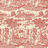 Half Panama Decor Fabric Toile de Jour – carmine/cream,  thumbnail number 1