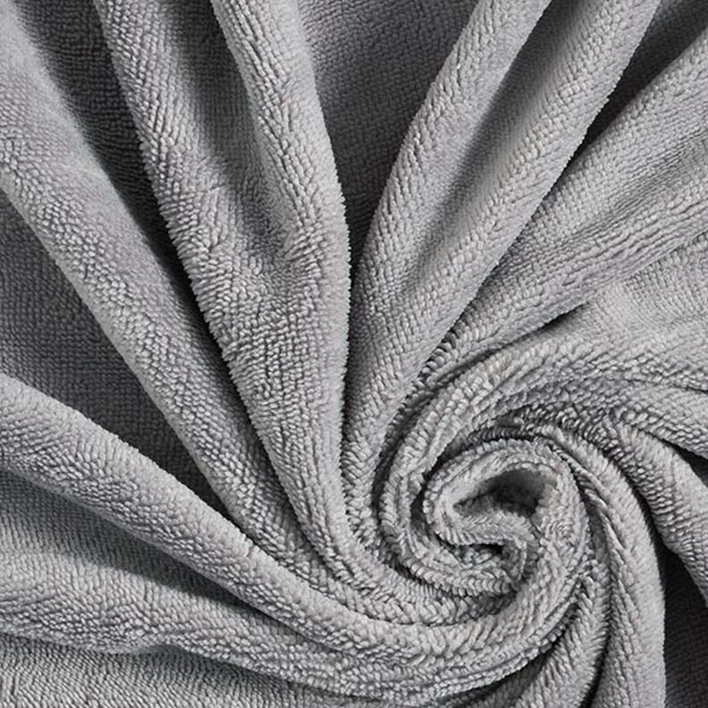Cosy Towelling Bamboo Plain – grey,  image number 1