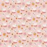 Cotton Jersey cute swans – light pink/white,  thumbnail number 1