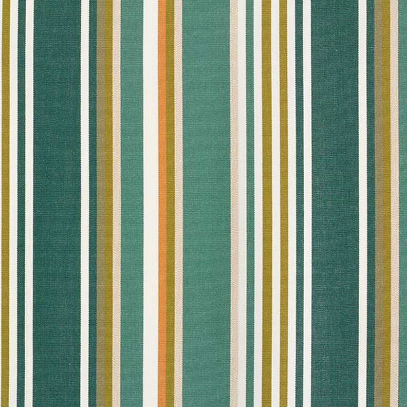 awning fabric Blurred Stripes – fir green/offwhite,  image number 1