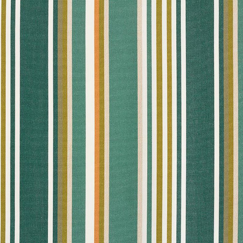 awning fabric Blurred Stripes – fir green/offwhite,  image number 1