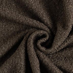 Fulled knitted bouclé – brown, 