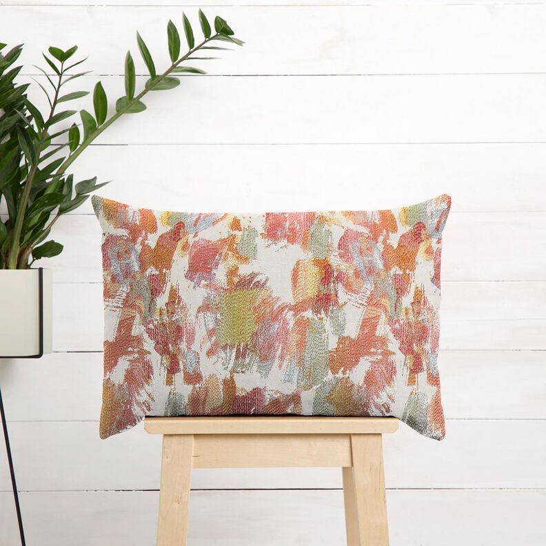 Decor Fabric Tapestry Fabric abstract art – light beige/pale berry,  image number 5