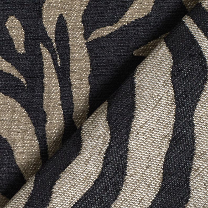 Upholstery Fabric Jacquard Zebra – khaki/black, image number 4