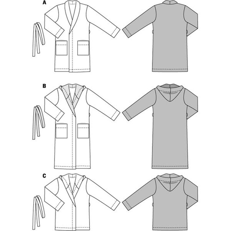 Bathrobe, Burda 6740,  image number 5