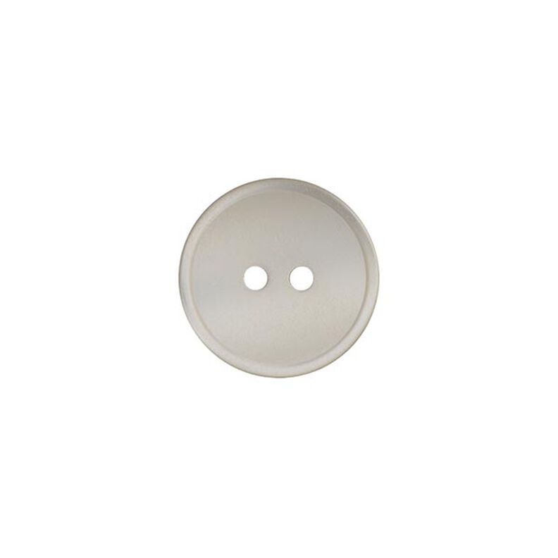 2-Hole Polyester Button  – offwhite,  image number 1