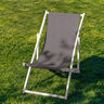 Outdoor Deckchair fabric Plain 44 cm – slate grey,  thumbnail number 4