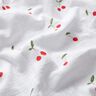 Double Gauze/Muslin watercolour cherries Digital Print – white,  thumbnail number 2